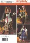 Simplicity 2331 Gypsy & Fortune Teller COSTUMES Sz 6-12 UNCUT Sewing Pattern
