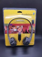 Rosetta Stone Headset Microphone USB Language Learning Software New Sealed T9