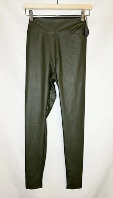 Offline By Aerie Real Luxe Faux Leather Leggings Green Women's MEDIUM NWT