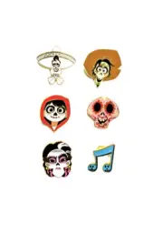 Loungefly Pixar Coco - Blind Box Enamel Pin Complete Set includes Chaser pin (6)