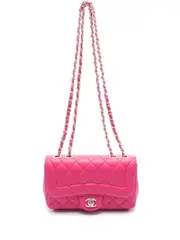 CHANEL Pre-Owned 2015-2016 small Classic Flap shoulder bag - Pink