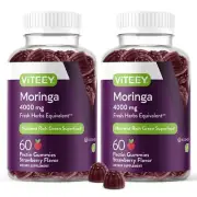 Moringa Gummies for Adults & Teens - Moringa Leaf Extract 4000mg - Immune Sup...