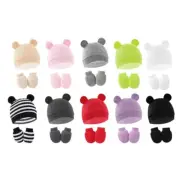 Baby Hat Scratch-Proof Mittens Cotton Gloves Boy Girls Cap Shower Gift