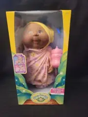 Cabbage Patch Kids-Drink-N-Wet Newborn: African American CUTE! 9"