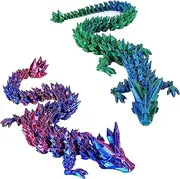 Ayizhiniu 2 x Dragon Egg Toy, 3D Printed Dragon Egg, Removable Movable Dragon Egg, Cute Dragon Toy, Applies to Easter, Christmas, Dragon Surprise Dragon Egg Figures