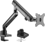 Single Monitor Desk Mount Stand with Lift Engine Arm, Fits Screens Up to 32 Inch