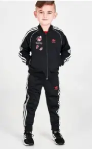 Junior Boys Adidas Tracksuit Disney Mickey & Friends SST Set Kids RRP £70