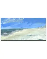Ready2HangArt Calm Shores Wrapped Canvas Wall Art by Leslie Owens