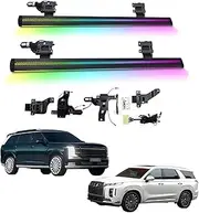 BJOHQ Electric Running Boards Compatible for Hyundai Palisade 2021-2025 with Light, SUV, Off-Road & Pickup Trucks - Retractable Truck Steps & Nerf Bars