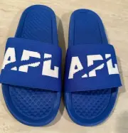 NEW APL Mens Techloom Logo Slide Sandal Blue Athletic Propulsion Labs Size 9