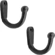 Renovators Supply Black Wrought Iron Wall Coat Hook Durable 2" Proj. Single Hook