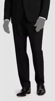Ralph Lauren Purple Label Men's Black Tuxedo Wool Suit Pants Size 40R