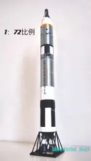 1/72 Scale Titan II Rocket Carry Rocket Spacecraft Model 46cm Painted Toys Gifts