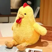 30cm Yellow Chicken Plush Soft Cartoon Chick Doll Stuffed Animal Sleep Pillow