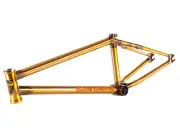 S&M BMX BTM Mike Hoder Signature Frame Translucent Gold 20.75 TT