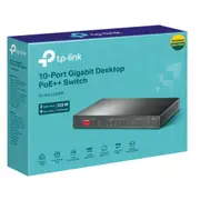 TP-Link TL-SG1210PP 10-Port Gigabit Desktop Switch with 6-Port PoE+ and 2-Port PoE++ , 9x 10/100/1000Mbps RJ45 Ports, 1x 1000Mbps Combo SFP/RJ45 Port TL-SG1210PP