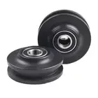 2pcs Home Sliding Barns Door Wheel Closets Hardware Roller Cabinet Window Pulley