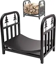 Firewood Holder，Firewood Rack Outdoor， Tree Pattern Firewood Holder, Sturdy Fireplace Firewood Rack, Storage Wood Stand, Holiday Decorations