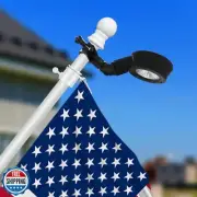 Solar Flag Pole Lights,Fit 0.8-1.2 Inch Diameter 5ft 6ft Flagpole Bright Whit