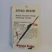 Vintage New Winona Knits Snag Hook Tool for Repairing Pulls & Snags Knits Wool