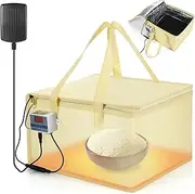 [Baderke] Versatile Dough Proofer with Heater Bread Proofer Warming Box and Mat Sourdough starter for Fermenting Precise Temperature for Making Bread Pizza Baking Yogurt Kombucha