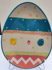 Easter Egg Plate, Temptations Temp-Tations by Tara, QVC Overstock, NIB