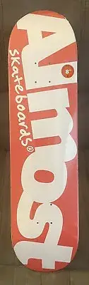 Almost Word Mark 8.0 Skateboard Deck RARE NIS With Griptape