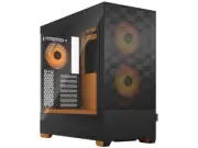 Fractal Design Pop Air RGB Black Orange Core TG ATX High-Airflow Clear Tempered
