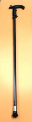 Hand Made Durable Walking stick Cane Made of metal with rubber tip.
