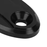 Black 2pcs Motorcycle Rearview Mirror Base Cover Aluminum Alloy Windscreen Mirro