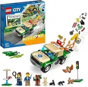 [LEGO] City Wild Animal Rescue Missions 60353 Building Kit; Fun, Interactive, Digital Adventure Playset for Kids Aged 6+