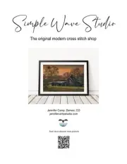 Rustic Old Barn Landscape Full Coverage Counted Cross Stitch Pattern Leaflet
