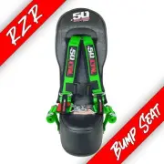 Middle Bump Seat & Green Harness Polaris RZR XP1000 S 900/1000 XP Turbo