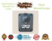 50A Anderson plug panel with 12v socket flush mount car/electrics