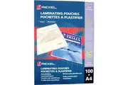 Rexel Laminating Pouch 100 Micron A4 Clear Pack 100