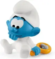 Schleich Smurfs, Collectible Retro Cartoon Toys for Boys and Girls, Baby Smurf T