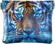 [YXYZRMY] Big Cat Blue Eyes PU Leather Squeeze Coin Purse, Coin Pouch Change Holder for Women Men, Mini Portable Cosmetic Bags for Women, Multi-colored, one size, Multi-style, Multi-colored, one size