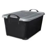 Life Story 55 Qt Stackable Home Organization Lidded Storage Container, 12 Pack