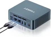 Mini PC, Intel 12th Gen N100(up to 3.4GHz) 16G RAM 500G SSD, Dual 2.5G LAN Mini Desktop Computer, Dual HDMI 4K Output/Type-C/Triple-Screen Display/ WiFi6/ BT5.2, TRIGKEY Green G5 Mini Computer