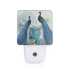 Majoug Peacock Night Light Plug-in Led Nightlights Auto Dusk-to-Dawn Sensor L...