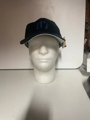 DC Baseball Cap Hat 7 Fitted by Flexfit Men Dark Blue Cotton Spandex Size L - XL