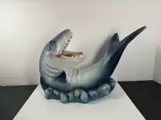 New Drunken Shark Wine Bottle Holder Sculpture