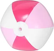 Luxshiny Pink White Inflatable Pool Ball Beach Toy for Outdoor Activities for Pool Parties
