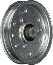 MaxPower 332511B Flat Idler Pulley for MTD, Cub Cadet, Troy-Bilt, Replaces OEM no. 956-04129, 753-08171, 756-04129, Silver