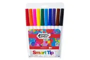 10pc Texta The Original Smart Bullet Tip Markers Water Based Kids Drawing Pens