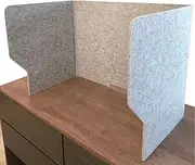 Soundproof Partition 100cm Desk Privacy Screen Divider Panel for Office School Library 3 Panels Acoustic Sneeze Guard Partition Foldable Portable