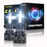 H4 9003 LED Bulbs 6000K White High/Low Beam Motorcycle Headlight Super Bright (for: Smart)