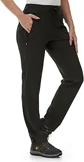 [Rdruko] Women's Hiking Pants Quick Dry Lightweight Water Resistant Outdoor Pants Athletic Joggers with Zipper Pockets