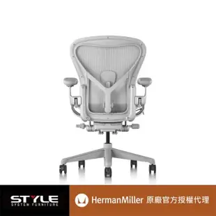 【Herman Miller】Aeron 全功能- 礦石白 l C SIZE l 原廠授權商世代家具(人體工學椅/辦公椅/主管椅)