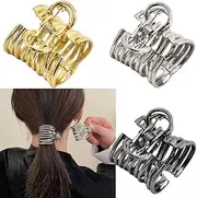 Hair Claw Clips for High Ponytail Hair Banana Clip for Women Men Metal Hair Clamps Clips Ponytail Holders for Long Thick Hair Catch for Ponytail Clips, 3 PCS